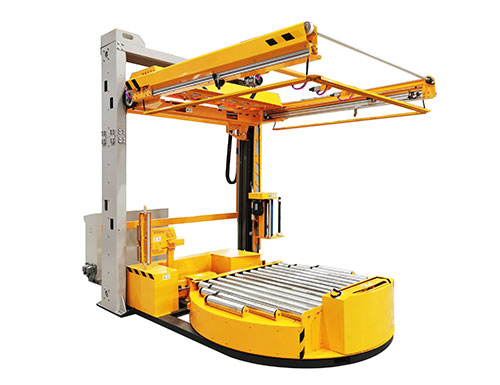 在線(xiàn)覆頂膜式纏繞包裝機(jī)